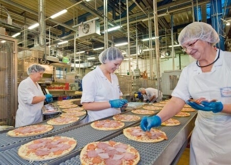 pizza productie