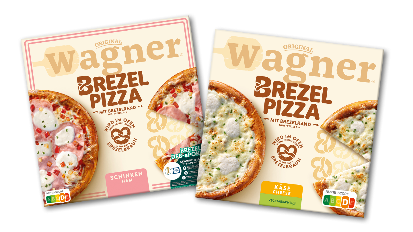 Eine köstliche Fusion:  Unsere neue Brezel Pizza in zwei Sorten