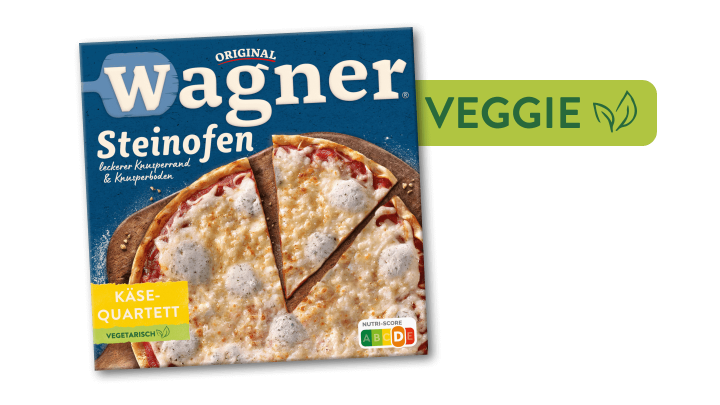 Original Wagner Steinofen Pizza Käse-Quartett