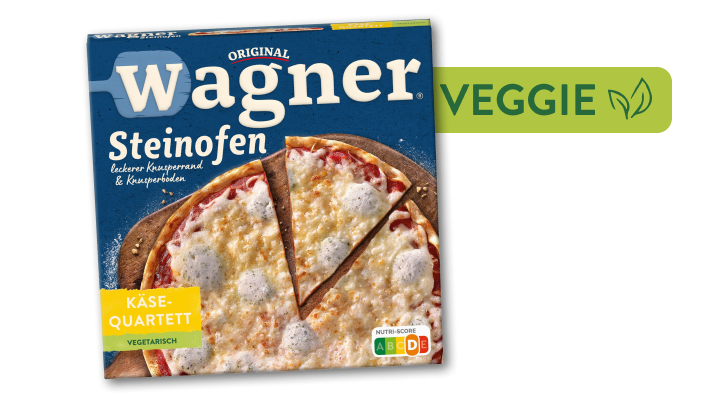 Original Wagner Steinofen Pizza Käse-Quartett