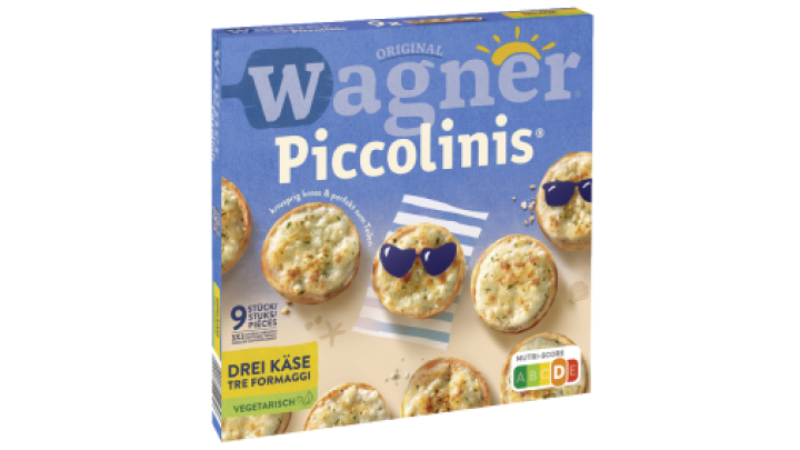 Wagner Pizza Original Piccolinis Drei-Käse