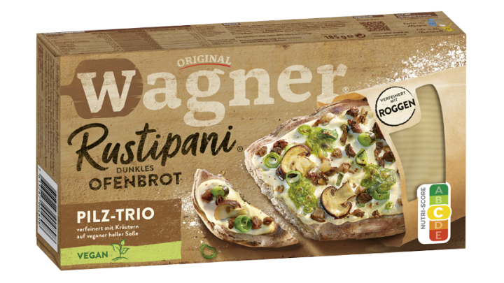Wagner Rustipani dunkles Ofenbrot &quot;Pilz Trio&quot;