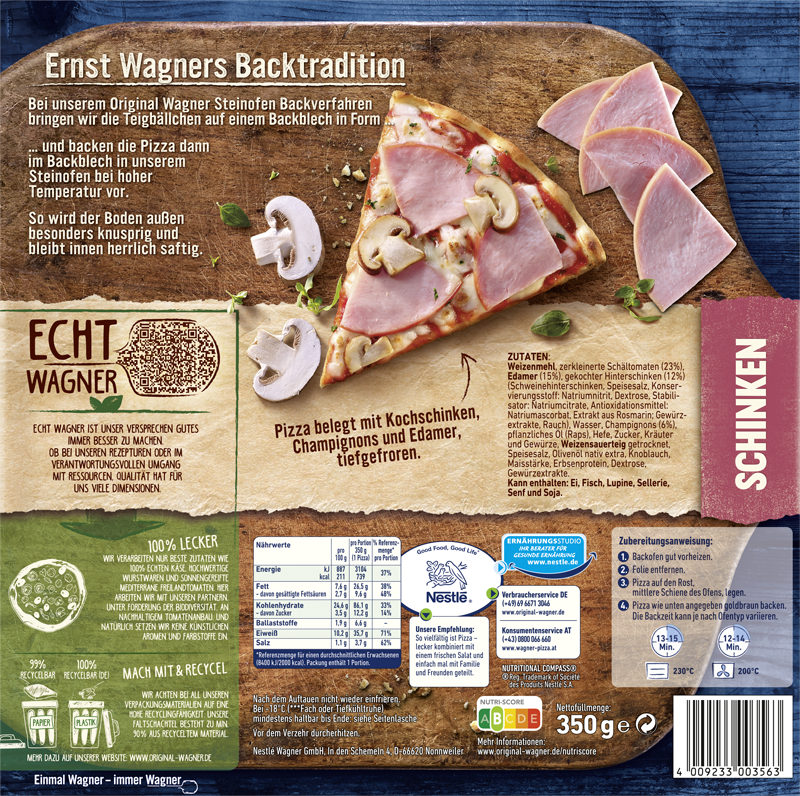 Wagner Pizza Original Steinofen Schinken_2 Wagner Pizza Original Steinofen Schinken_2