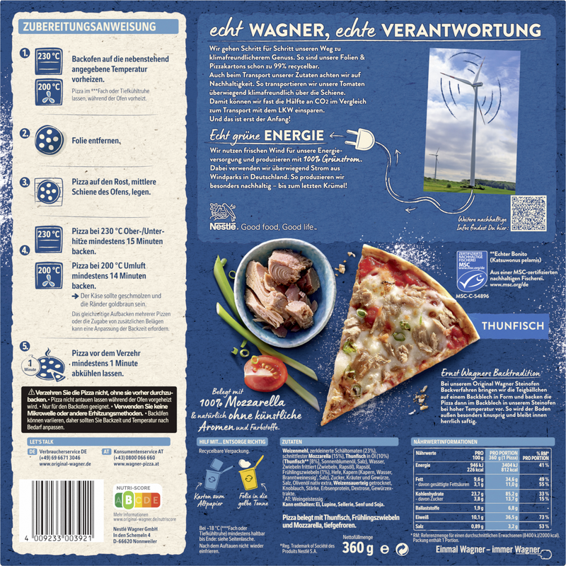 Wagner Pizza Original Steinofen Thunfisch_2 Wagner Pizza Original Steinofen Thunfisch_2