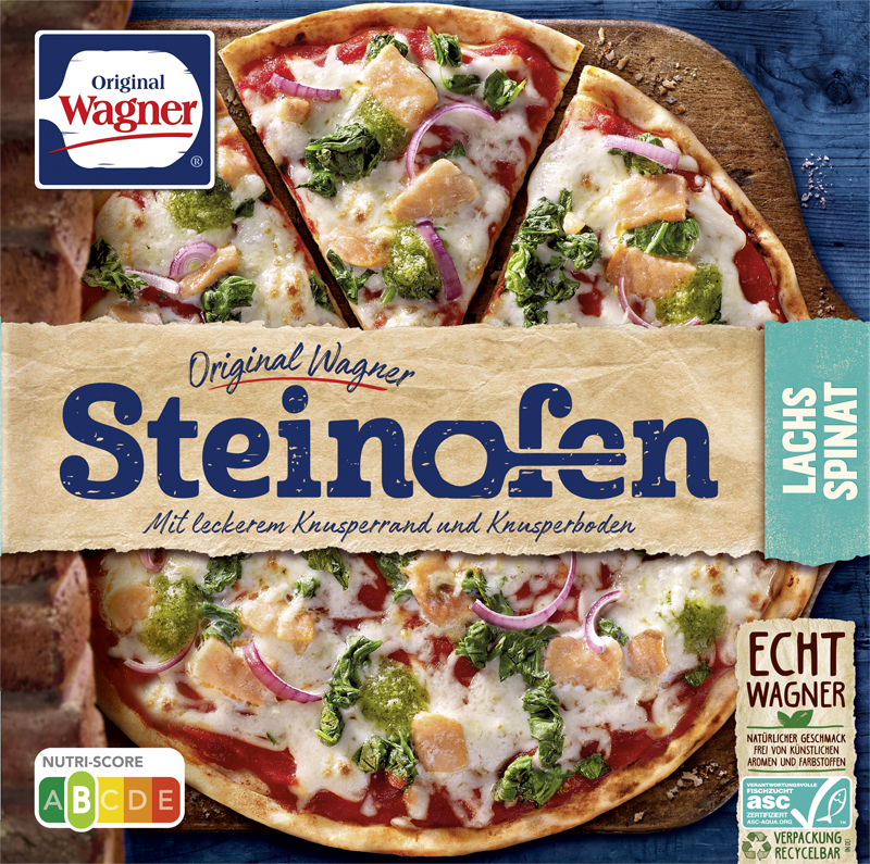 Wagner Pizza Original Steinofen Lachs Spinat_1