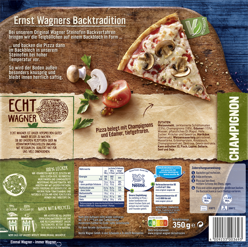 Wagner Pizza Original Steinofen Champignon_2 Wagner Pizza Original Steinofen Champignon_2