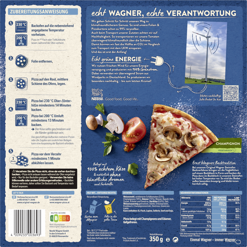 Wagner Pizza Original Steinofen Champignon_2 Wagner Pizza Original Steinofen Champignon_2