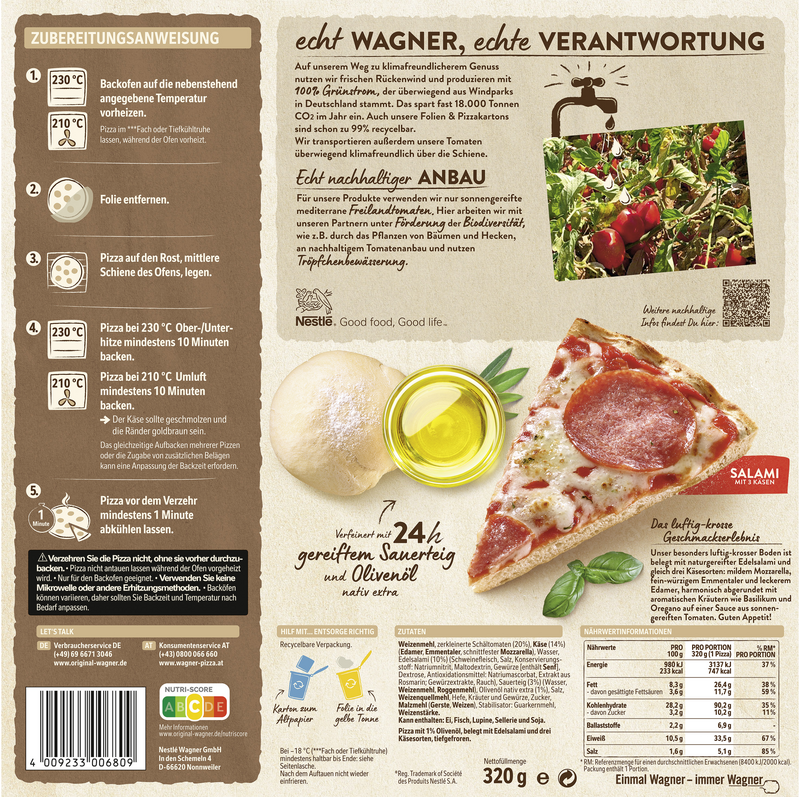 Wagner Pizza Die Backfrische Salami_2
