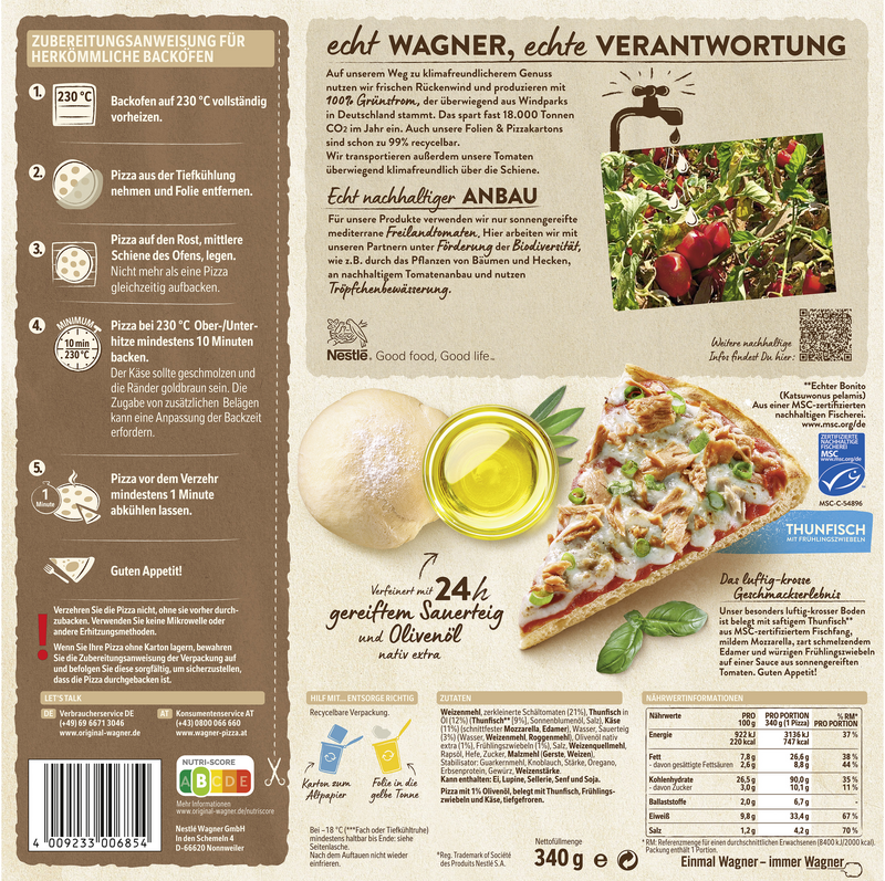 Wagner Pizza Die Backfrische Thunfisch_2 Wagner Pizza Die Backfrische Thunfisch_2