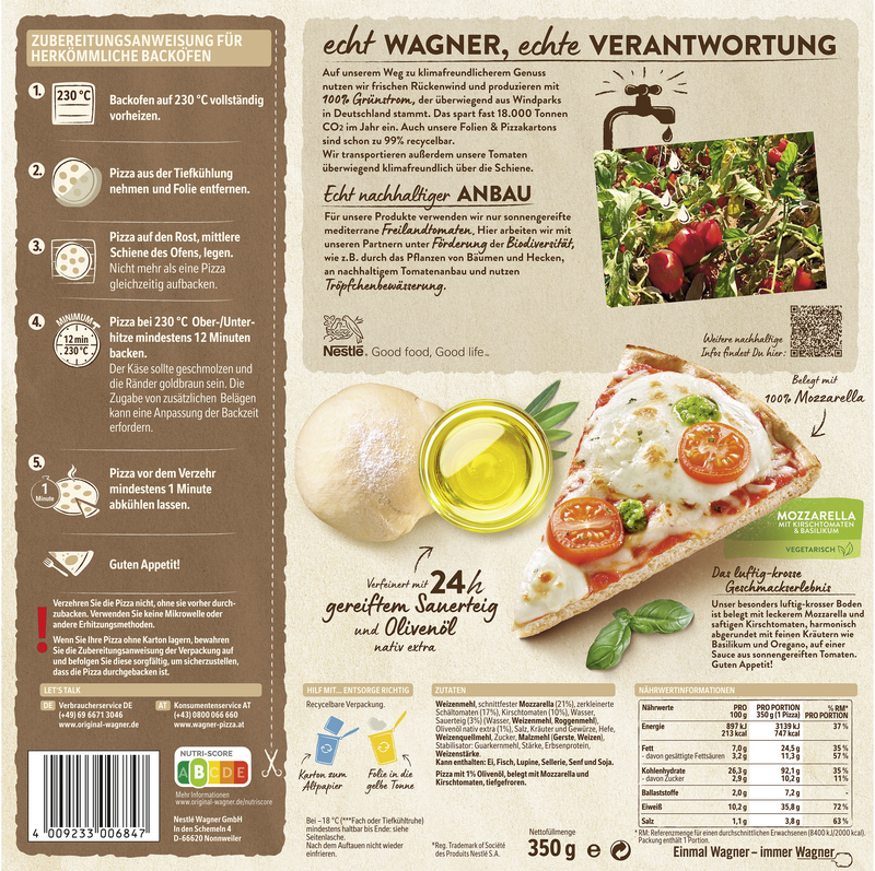 Wagner Pizza Die Backfrische Mozzarella_2