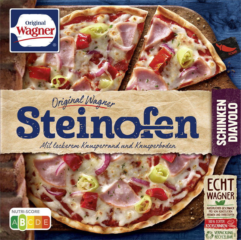 Wagner Pizza Original Steinofen Schinken Diavolo_1