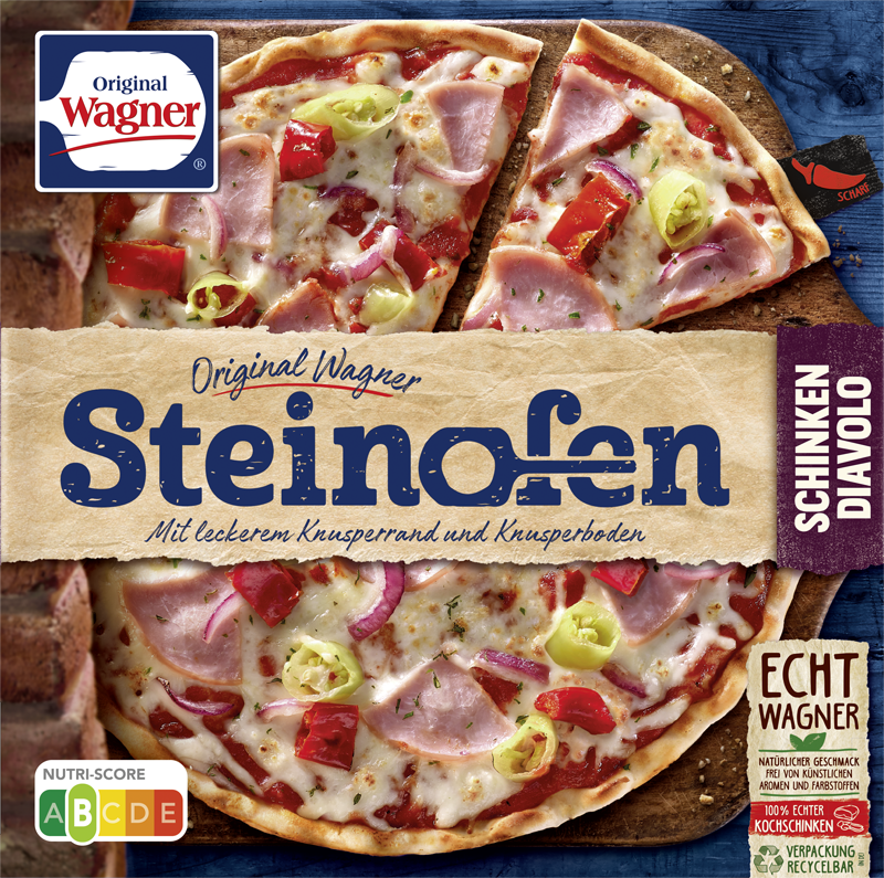 Wagner Pizza Original Steinofen Schinken Diavolo Wagner Pizza Original Steinofen Schinken Diavolo
