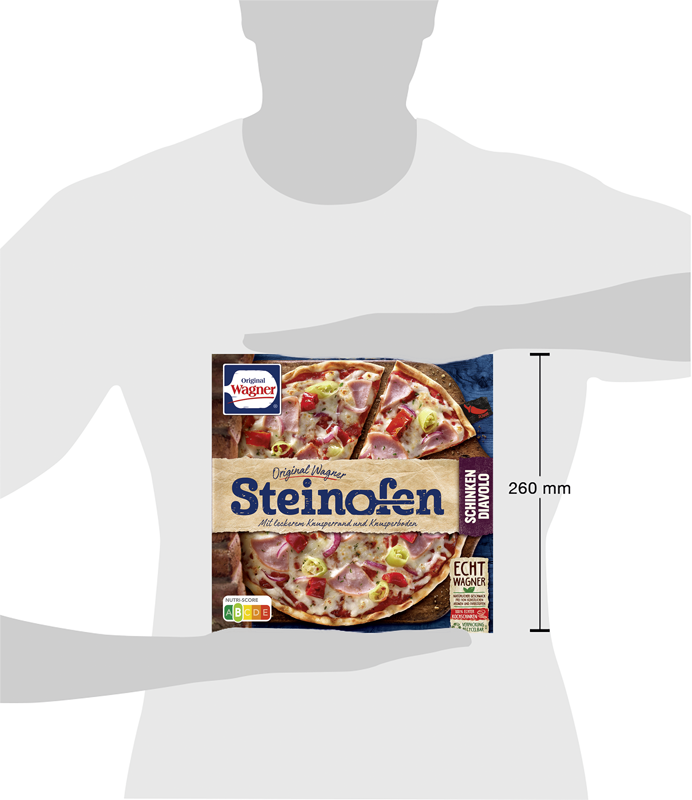 Wagner Pizza Original Steinofen Schinken Diavolo_4 Wagner Pizza Original Steinofen Schinken Diavolo_4