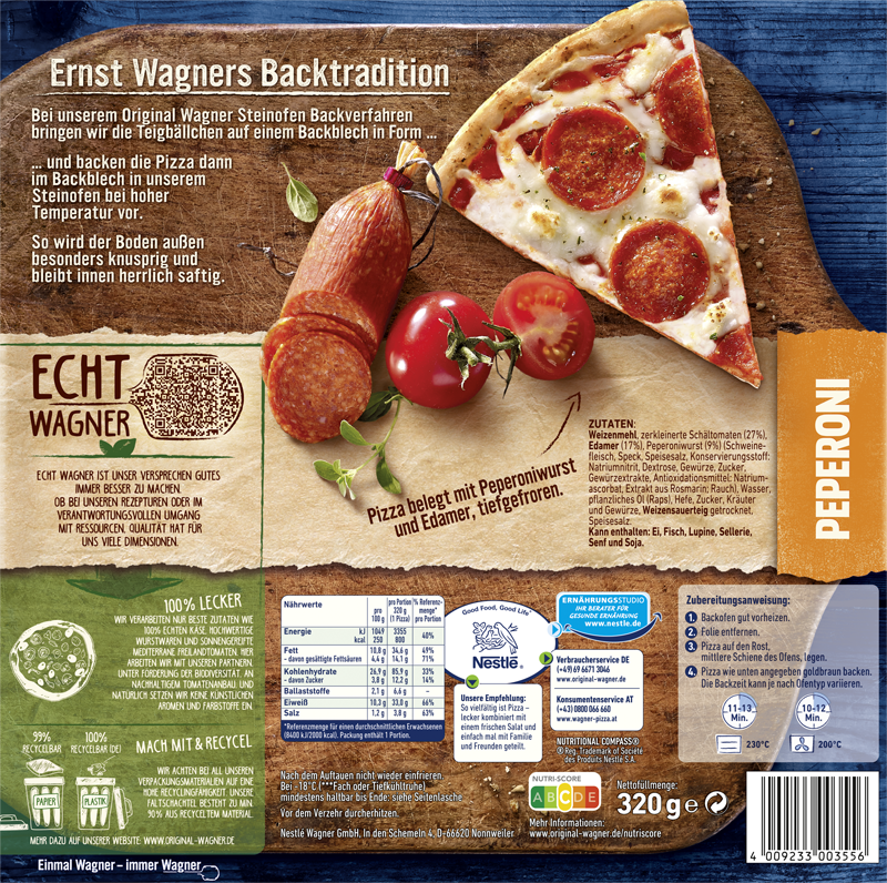 Wagner Pizza Original Steinofen Peperoni_2 Wagner Pizza Original Steinofen Peperoni_2