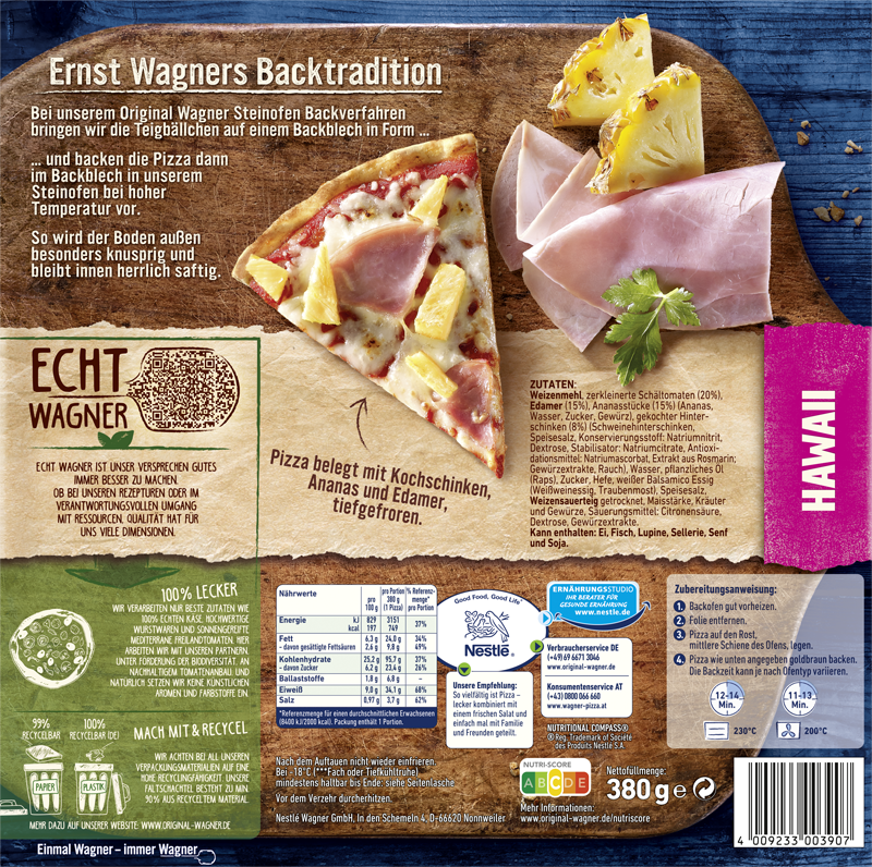 Wagner Pizza Original Steinofen Hawaii_2 Wagner Pizza Original Steinofen Hawaii_2