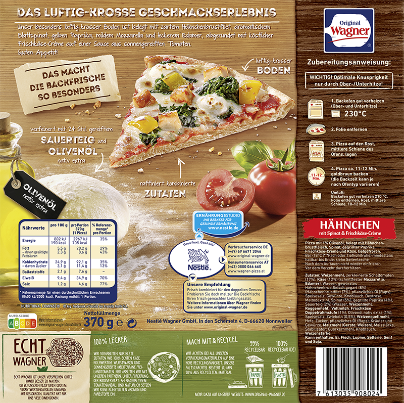 Wagner Pizza Die Backfrische Hähnchen_2 Wagner Pizza Die Backfrische Hähnchen_2
