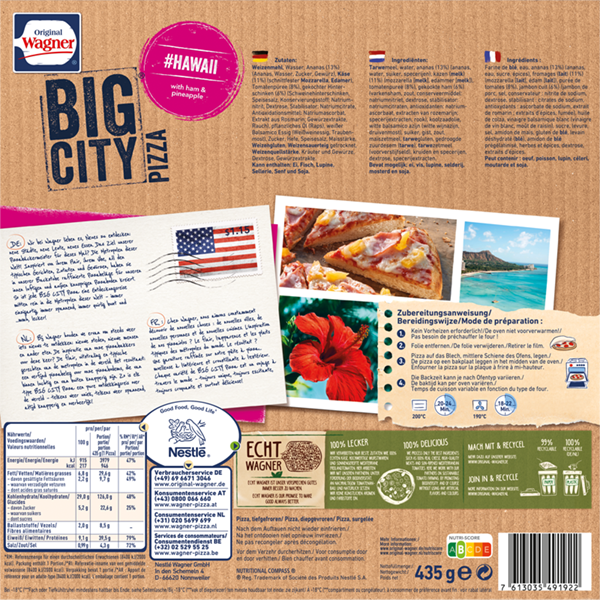 Wagner BIG CITY Pizza Hawaii_2 Wagner BIG CITY Pizza Hawaii_2
