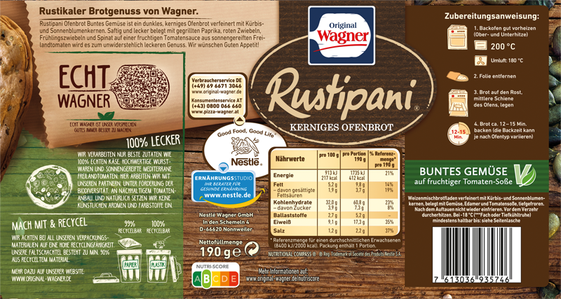 Wagner Kerniges Ofenbrot Buntes Gemüse_2 Wagner Kerniges Ofenbrot Buntes Gemüse_2