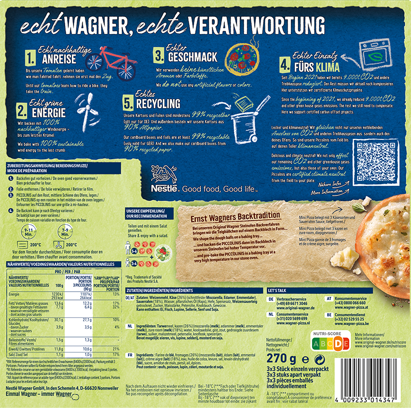 Wagner Pizza Original Piccolinis Drei-Käse_2 Wagner Pizza Original Piccolinis Drei-Käse_2
