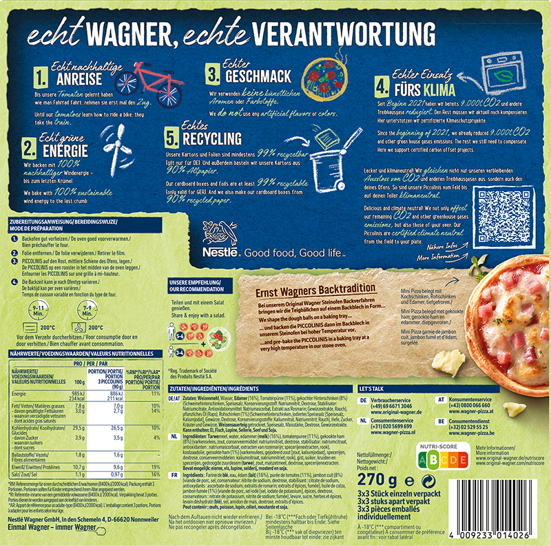 Wagner Pizza Original Piccolinis Schinken_2 Wagner Pizza Original Piccolinis Schinken_2
