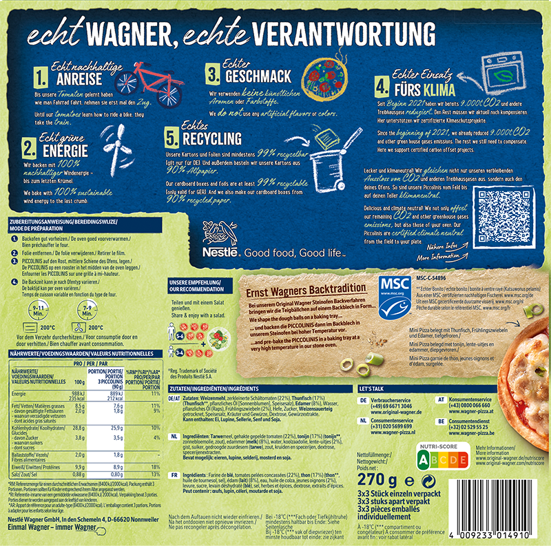 Wagner Pizza Original Piccolinis Thunfisch_2