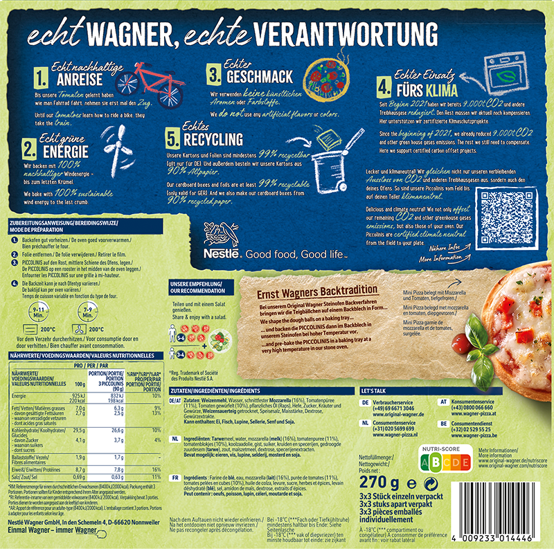 Wagner Pizza Original Piccolinis Tomate Mozzarella_2 Wagner Pizza Original Piccolinis Tomate Mozzarella_2
