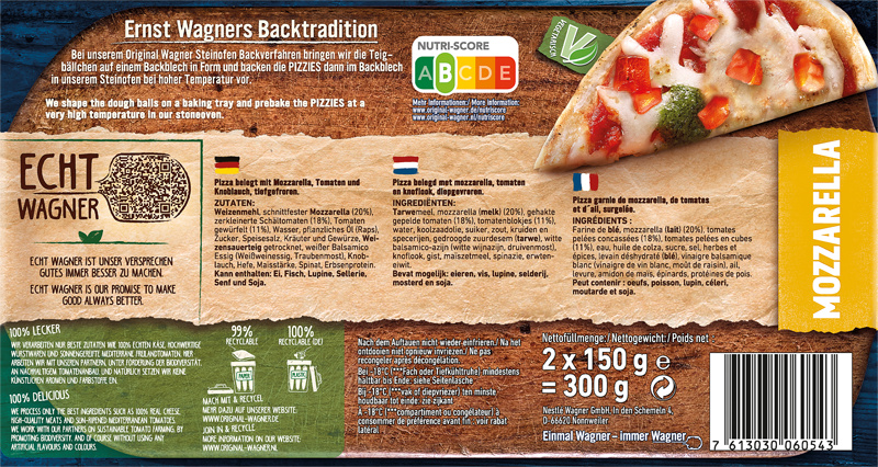 Wagner Pizzies oval Mozzarella_2 Wagner Pizzies oval Mozzarella_2