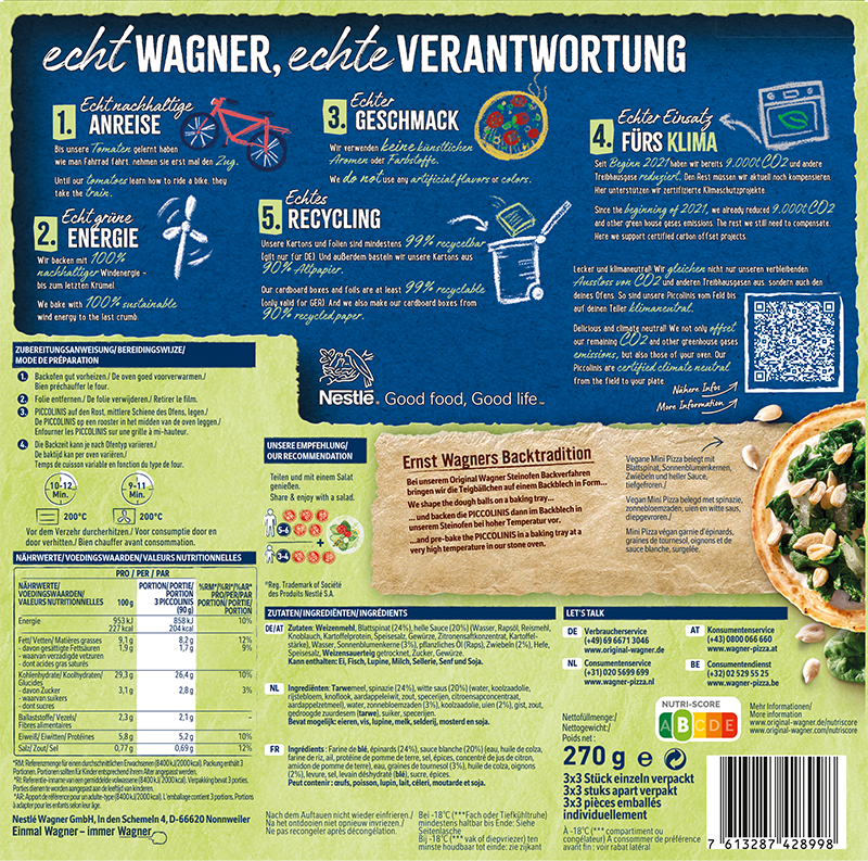 Wagner Piccolinis Spinach Creamy Style 9x30g_2