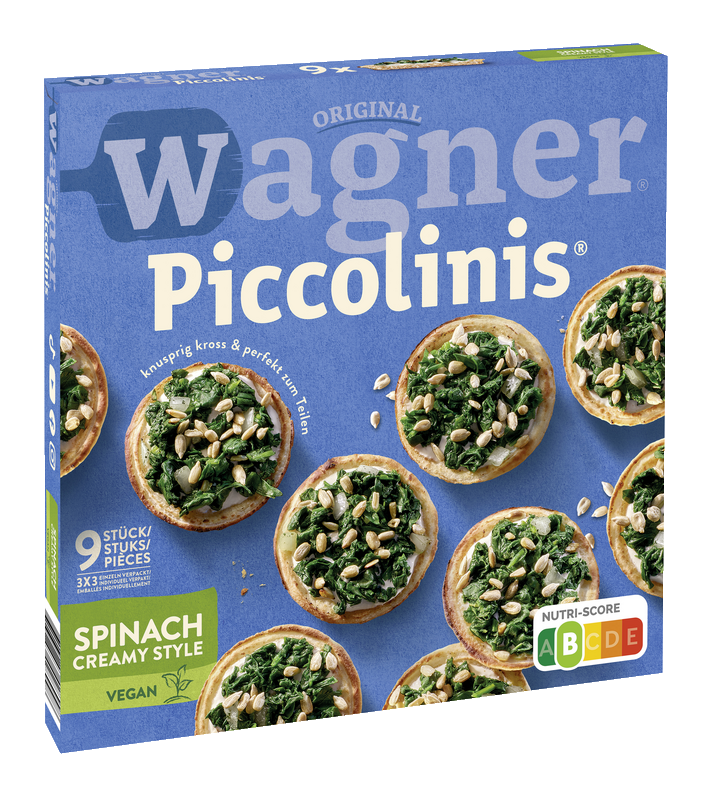 Wagner Piccolinis Spinach Creamy Style 9x30g_0 Wagner Piccolinis Spinach Creamy Style 9x30g_0