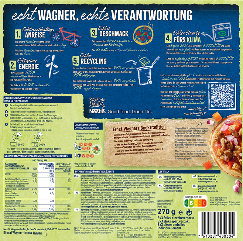 Wagner Piccolinis BBQ Chicken Style 9x30g_2