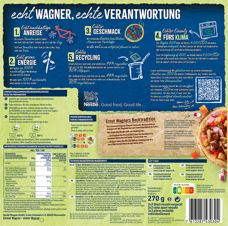 Wagner Piccolinis BBQ Chicken Style 9x30g_2 Wagner Piccolinis BBQ Chicken Style 9x30g_2