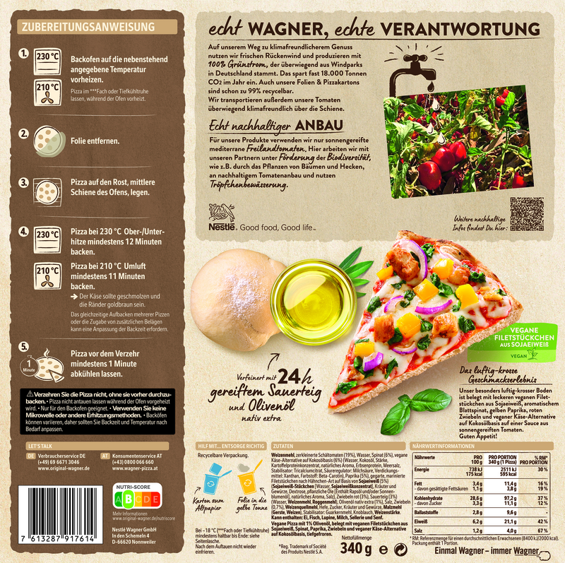 Wagner Pizza Die Backfrische Vegane Filetstückchen_2