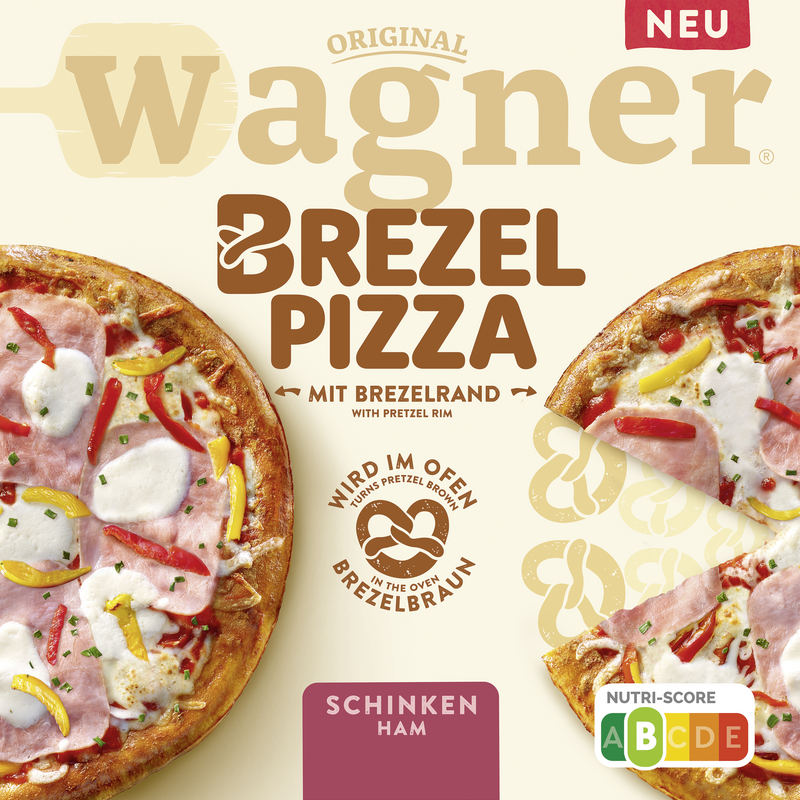 Wagner Brezel Pizza Schinken 8x460g Wagner Brezel Pizza Schinken 8x460g