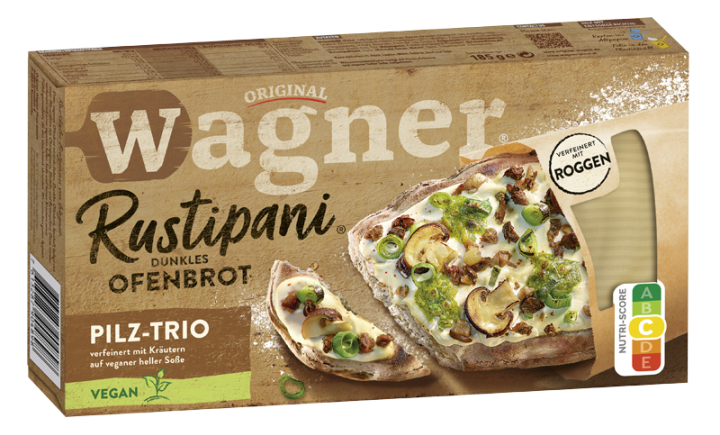 Wagner Rustipani dunkles Ofenbrot &quot;Pilz Trio&quot;