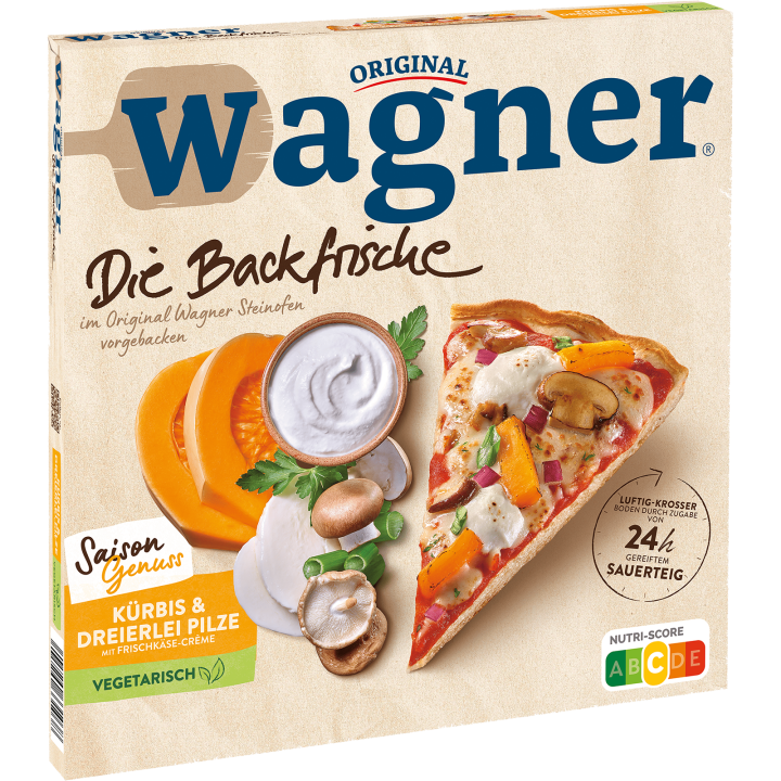 Wagner Pizza Die Backfrische Kürbis &amp; Dreierlei Pilze