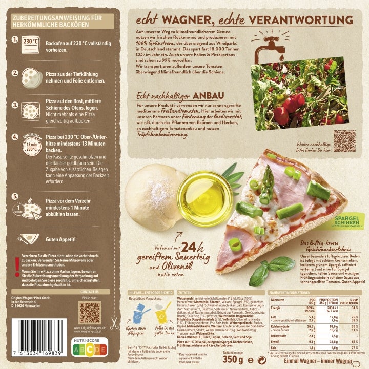 Die Backfrische Spargel Schinken