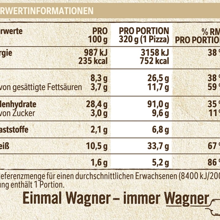 Wagner Pizza Die Backfrische Salami