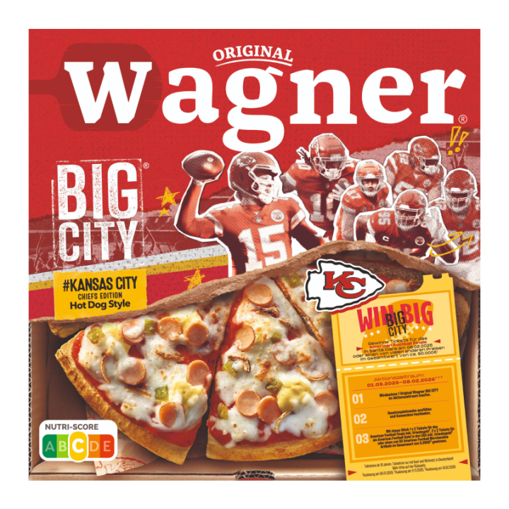 Wagner BIG CITY #Kansas City CHIEFS EDITION Hot Dog Style