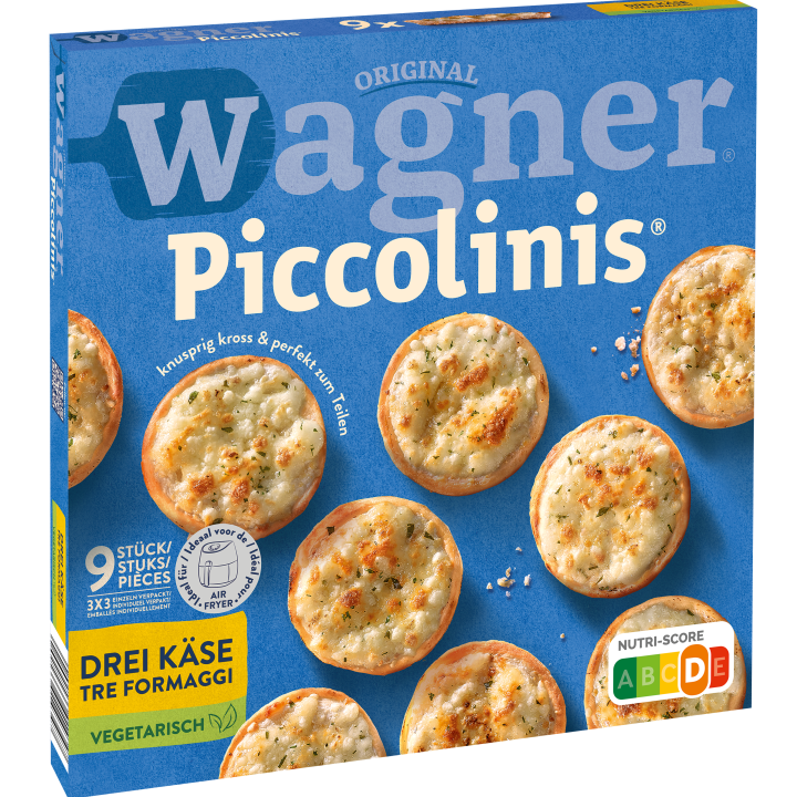 Wagner Pizza Original Piccolinis Drei-Käse