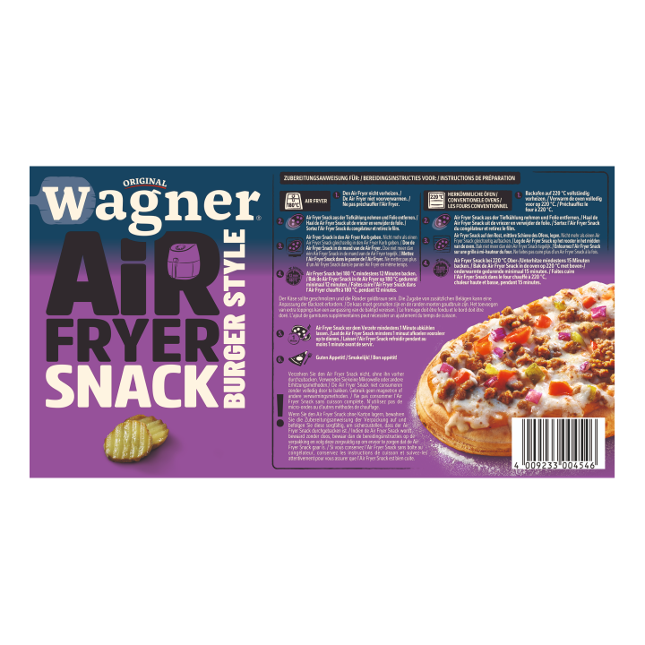 Wagner Air Fryer Snack Burger Style