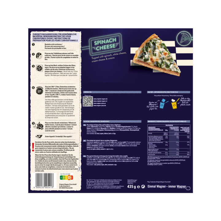 WAG Big Sensation Spinach-Cheese