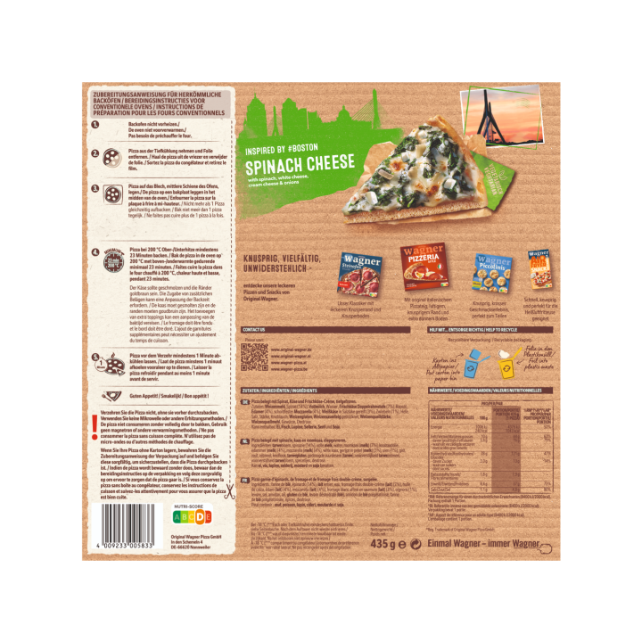 Wagner BIG CITYSPINACH CHEESE inspired by #Boston