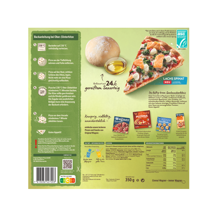 Die Backfrische Lachs Spinat