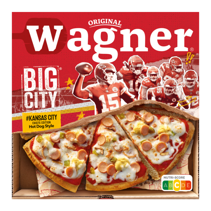 Wagner BIG CITY #Kansas City CHIEFS EDITION Hot Dog Style