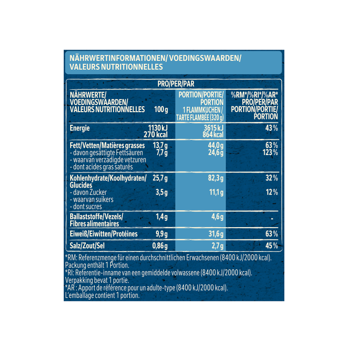 WAG_STO Flammkuchen Käse Lauch