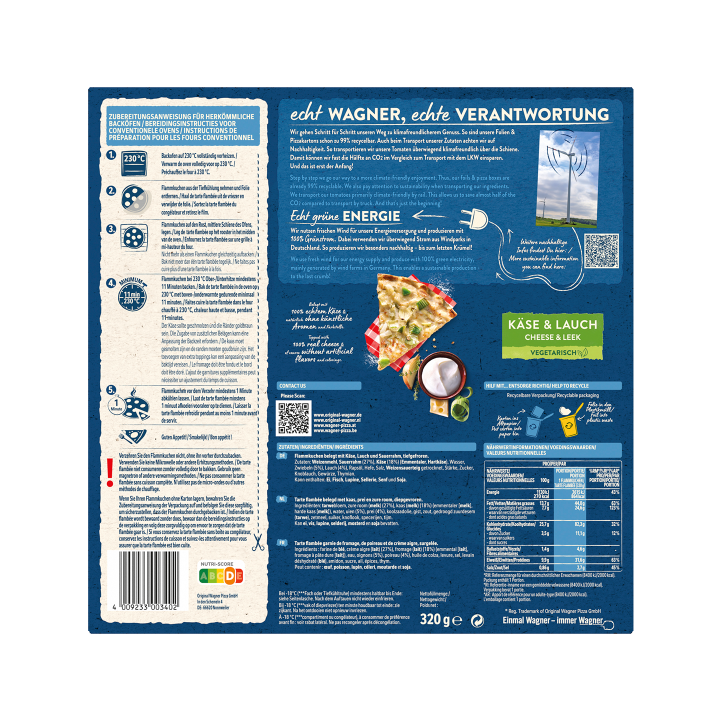 WAG_STO Flammkuchen Käse Lauch