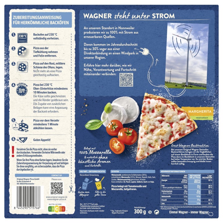 Wagner Steinofen Pizza Margherita