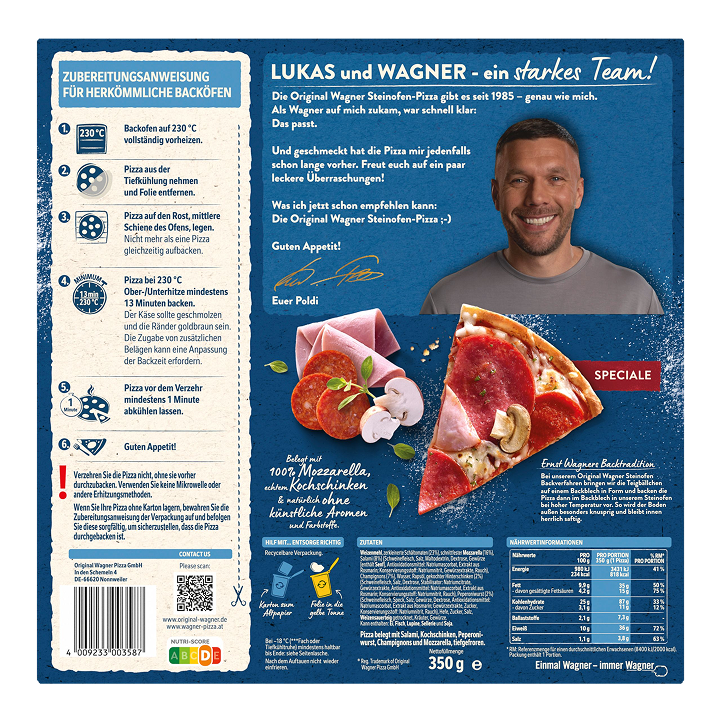 Wagner Pizza Original Steinofen Speciale