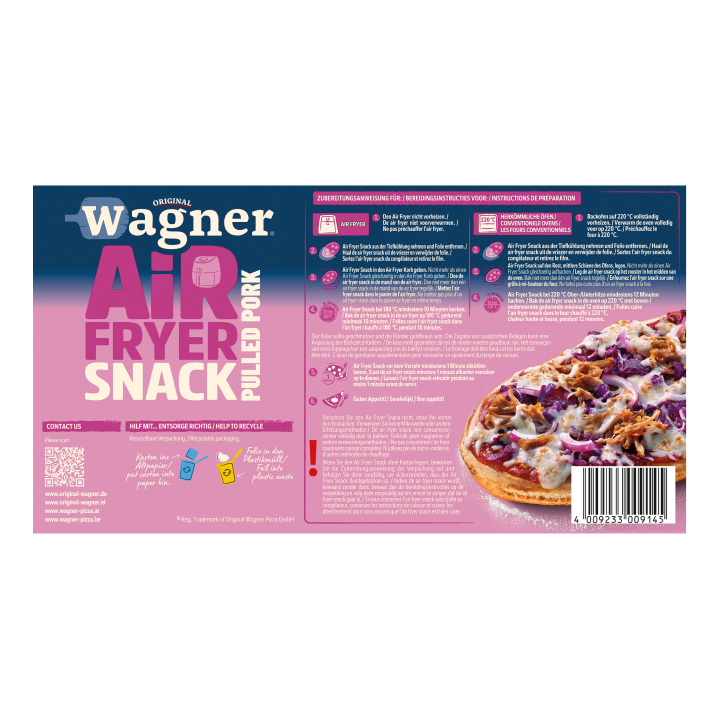 Wagner Air Fryer Snack Pulled Pork