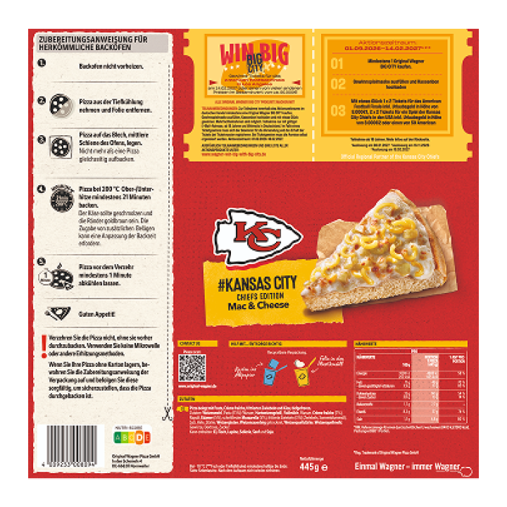 Original WAGNER  Big City Pizza Mac & Cheese